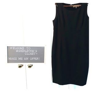 Black dress knee length sleeveless